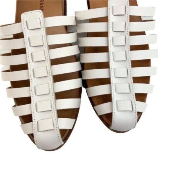 Lucky Brand White Leather Slip On Sandals - Picture 6 of 7